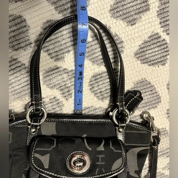 Coach black and gray shoulder bag - Picture 7 of 12